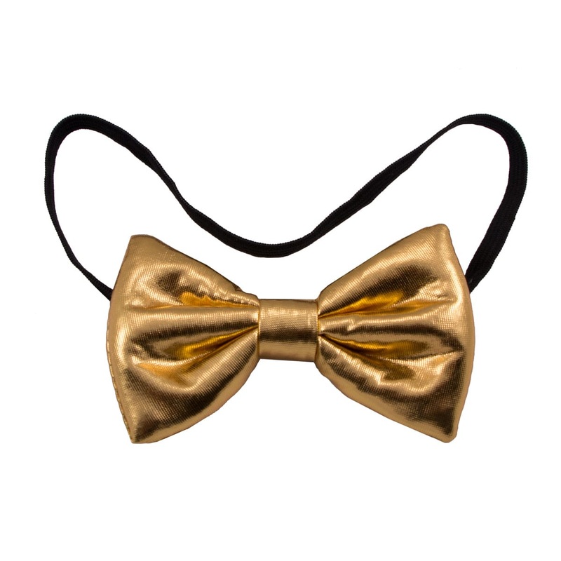 Bow tie in metallic gold