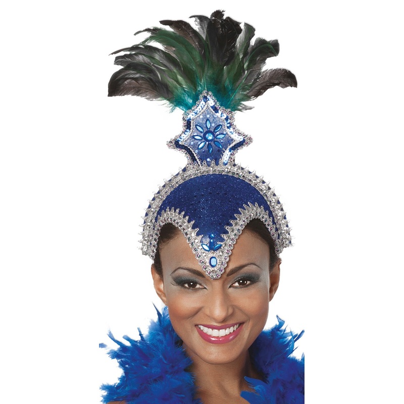 Brazilian samba hat blue