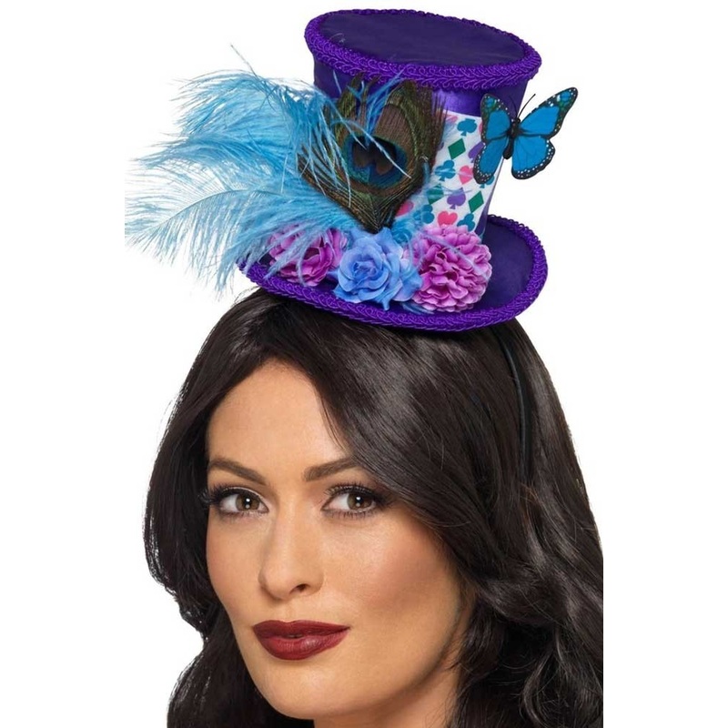 Fairytale mini hat violet-blue