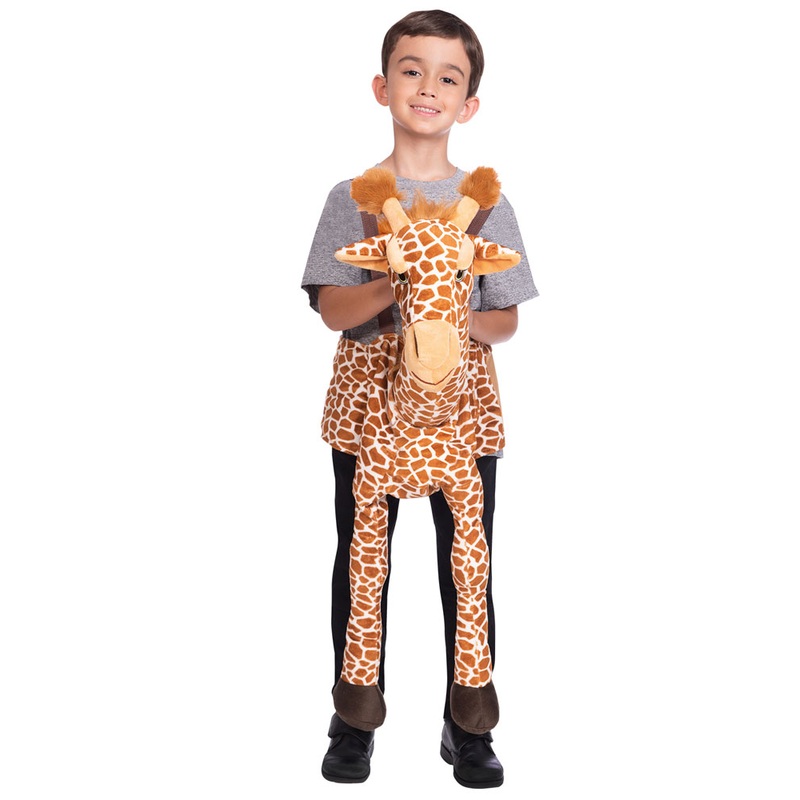 Funny giraffe rider costume for children