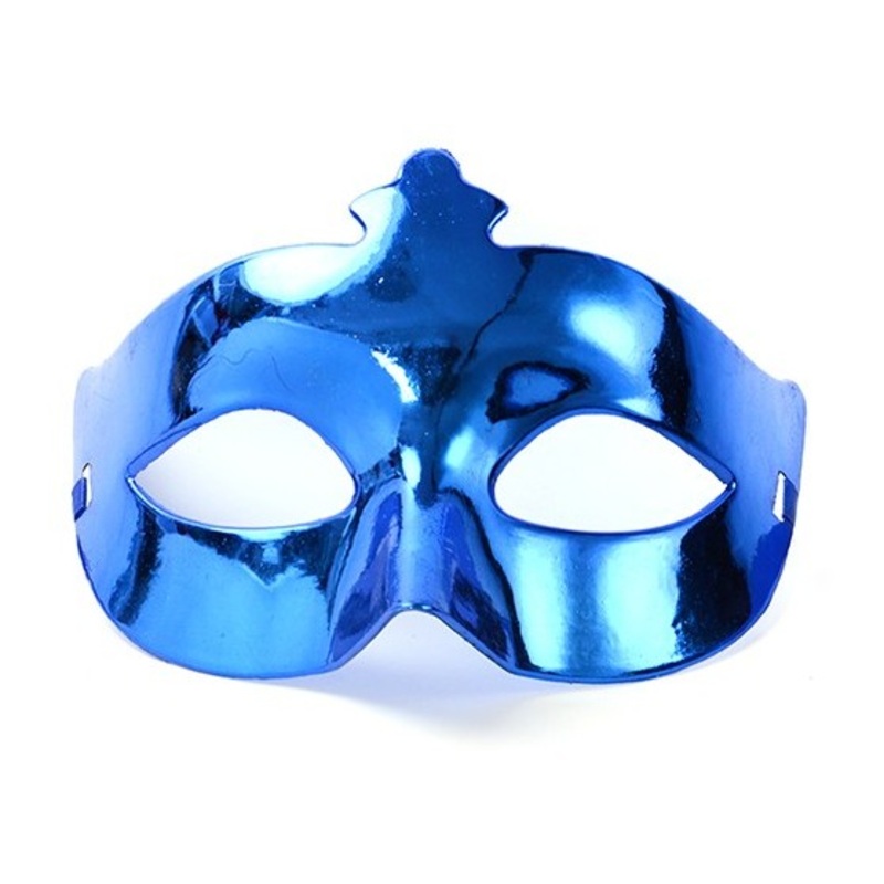 Party mask mystic metallic blue