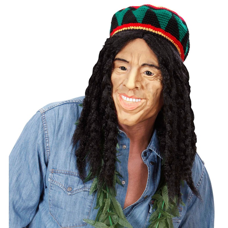 Raggae King mask with dreadlocks