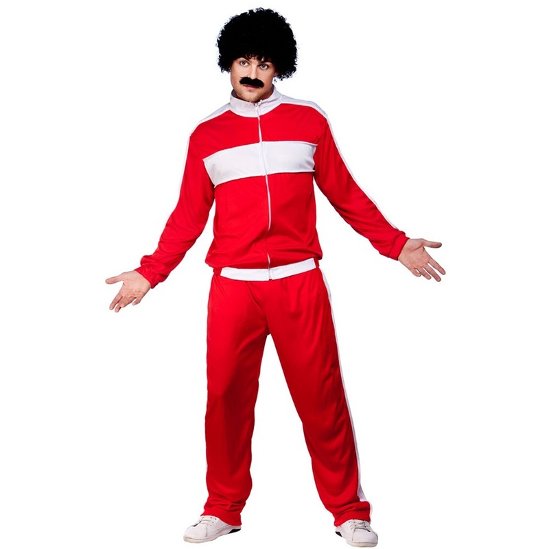 Red 80s jogging suit Claudio M-L