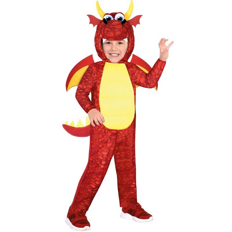 Red dragon children's costume