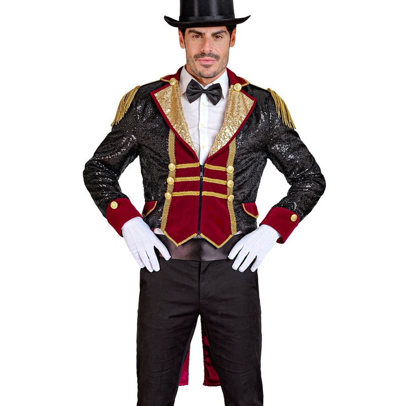 Ringmaster sequin party tailcoat for men S
