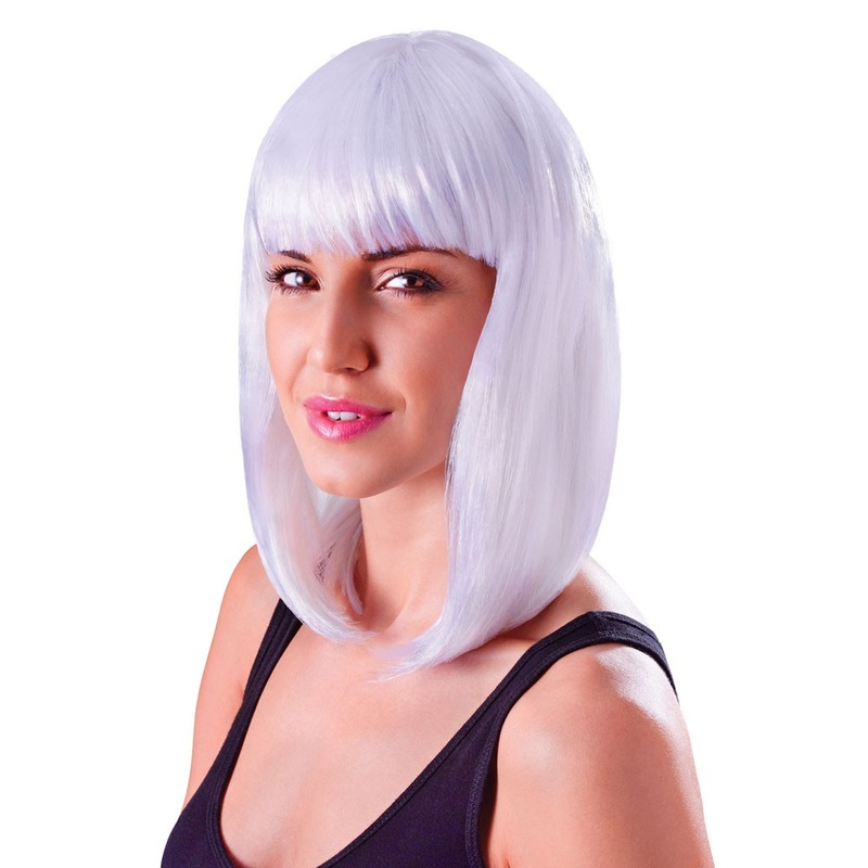 White Gaga wig