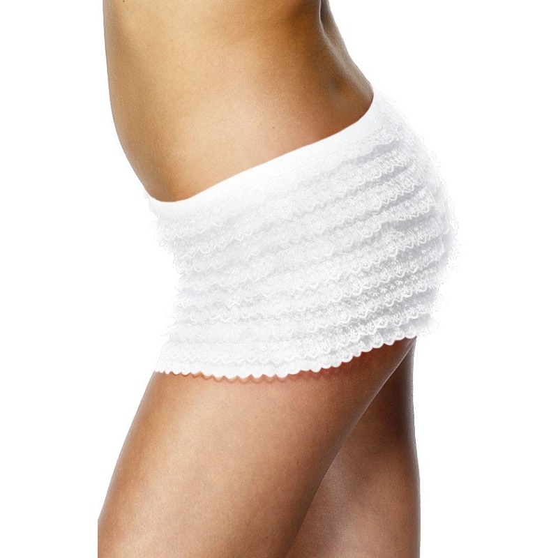 White lace hot pants