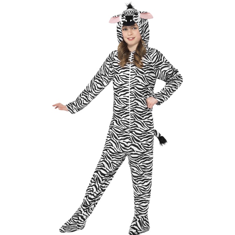 Wild zebra child costume