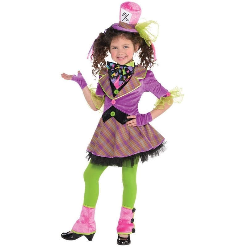 Wonderland hatter girl costume pink