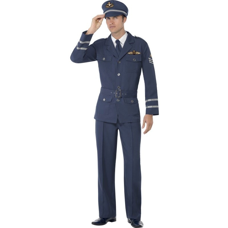 Air Force war pilot World War 2 men's costume M