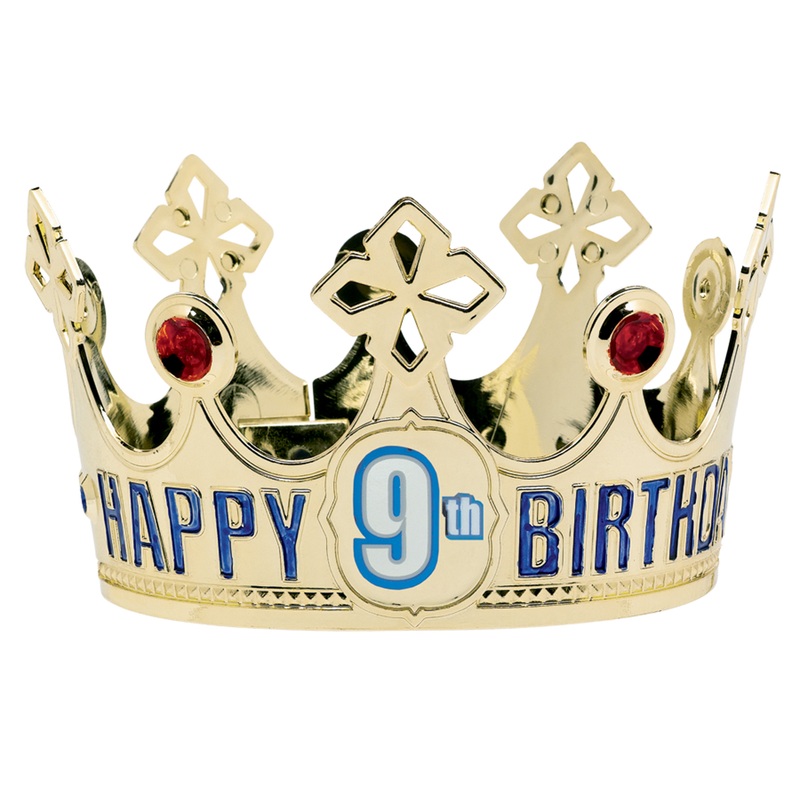 Birthday crown in gold