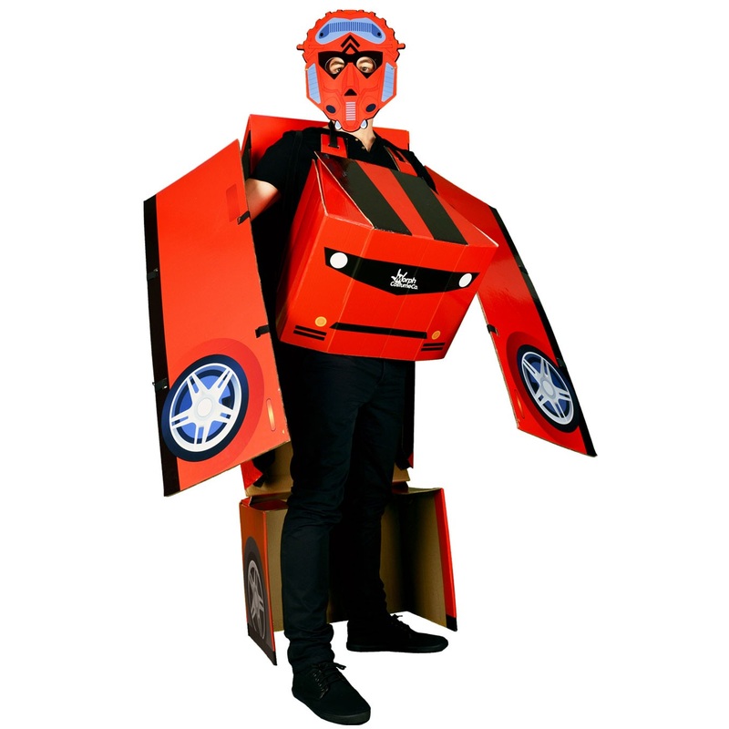 Convertible Supertron car robot costume