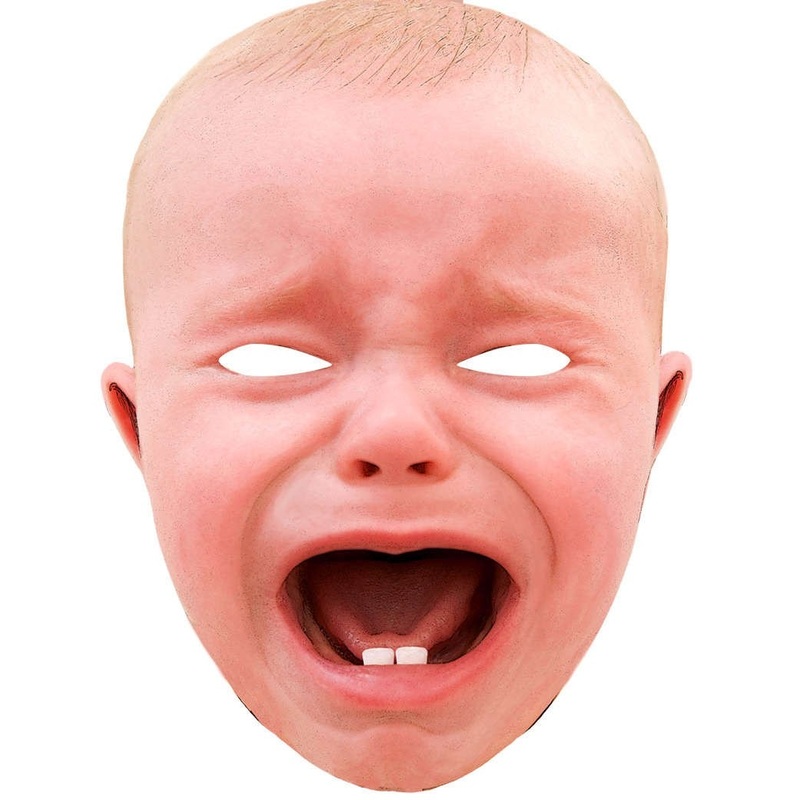 Crying baby XXL mask