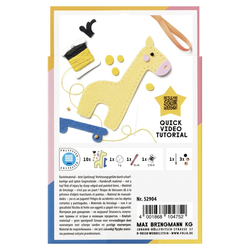 Filznhset Mini Filzinies Giraffe 13 Teile