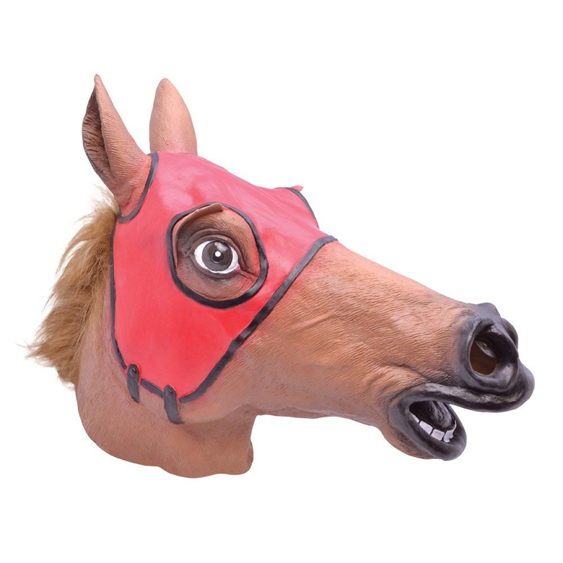 Full head racehorse mask