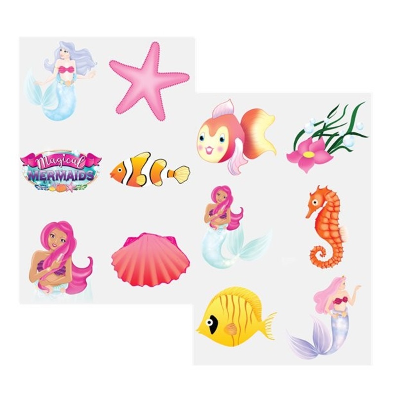 Magical Mermaid Tattoo Transfers