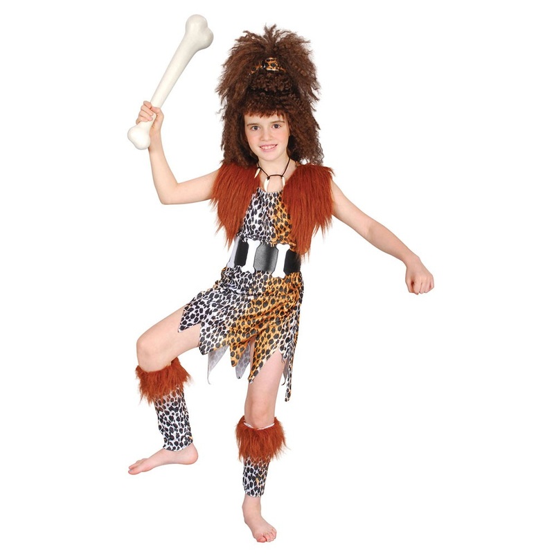 Pebbles Stone Age Girl Child Costume S