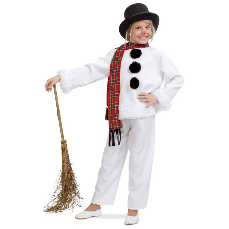 Snowman costume with scarf for children 116