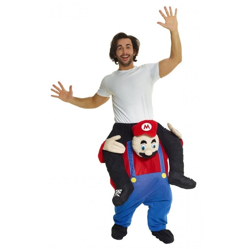 Strong Mario piggyback costume