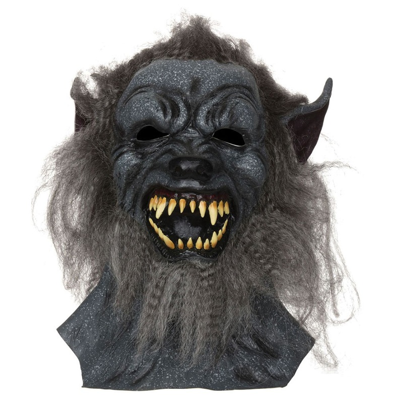 Werewolf beast mask hairy black