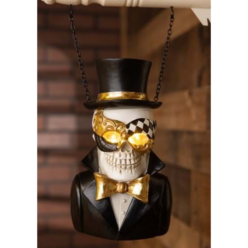 10.5 Inch Masquerade Skeleton with LED Eyes Arrow Figure Standard