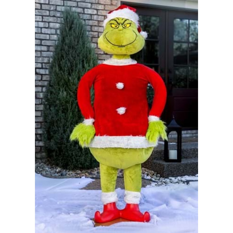 5.8FT Grinch Santa Animatronic Christmas Decoration Standard