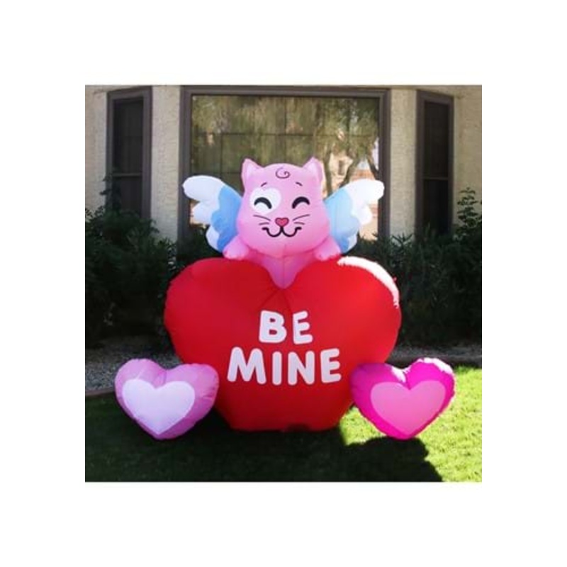 6FT Large Kitty Angel Inflatable Halloween Decoration Standard