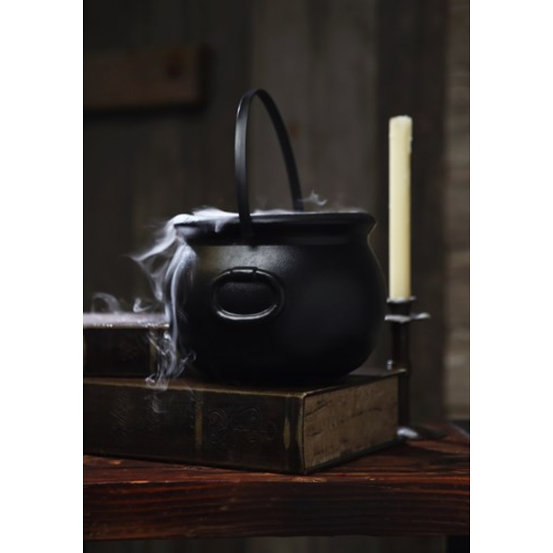 8-Inch Witch Kettle Cauldron Halloween Decoration Standard
