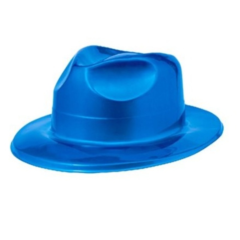 Disco Party Time Fedora hat blue