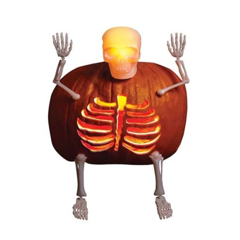 Pumpkin Bones Light Up Halloween Carving Kit Standard