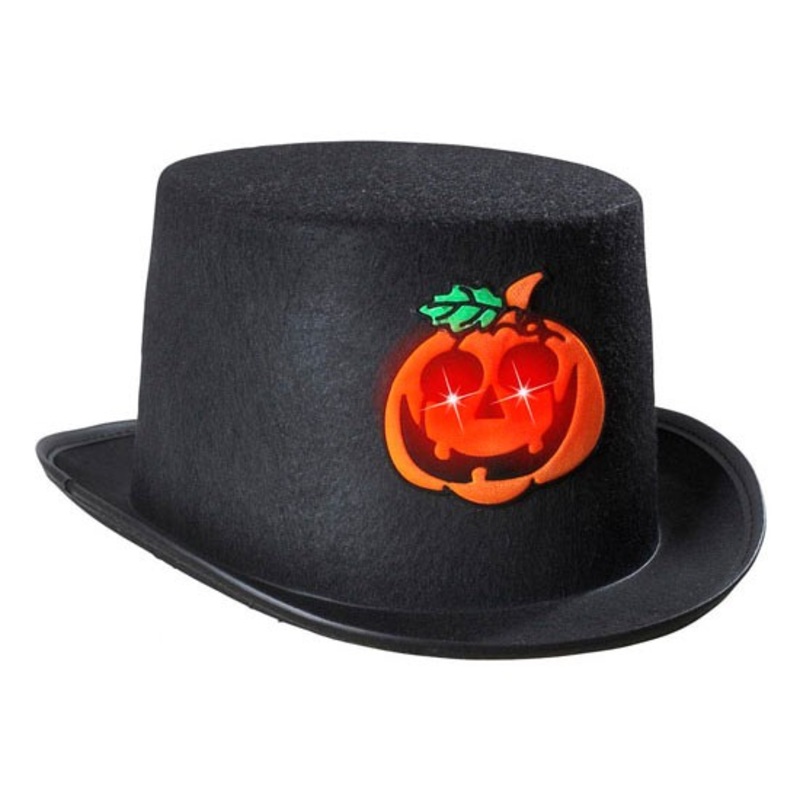 Pumpkin hat with LED eyes