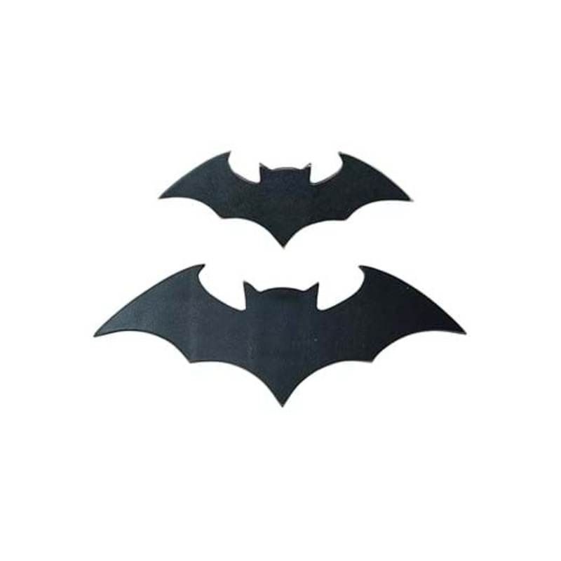 Set of 2 Wooden Bat Wall Decoration Standard