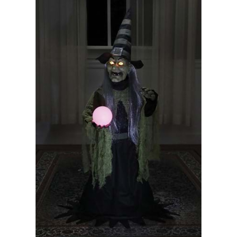 3FT Animated Fortune Teller Witch Halloween Decoration Standard