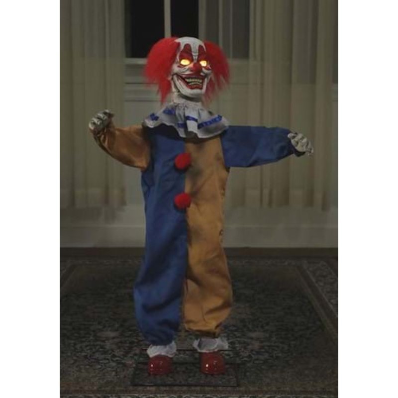 3FT Animated Little Top Evil Clown Halloween Prop Standard