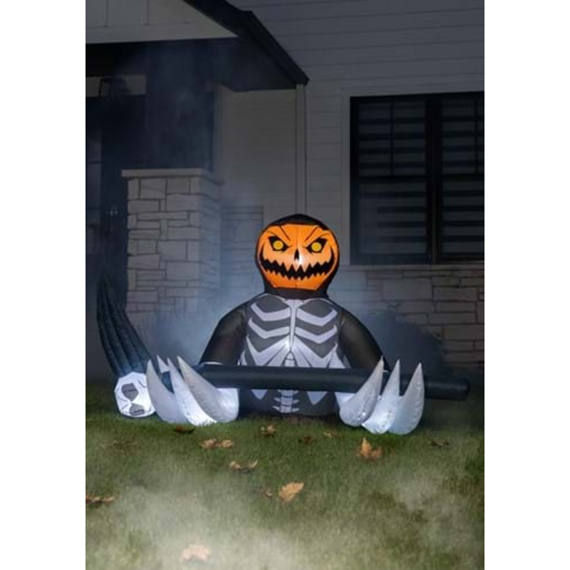 4FT Pumpkin Reaper Inflatable Halloween Decoration Standard