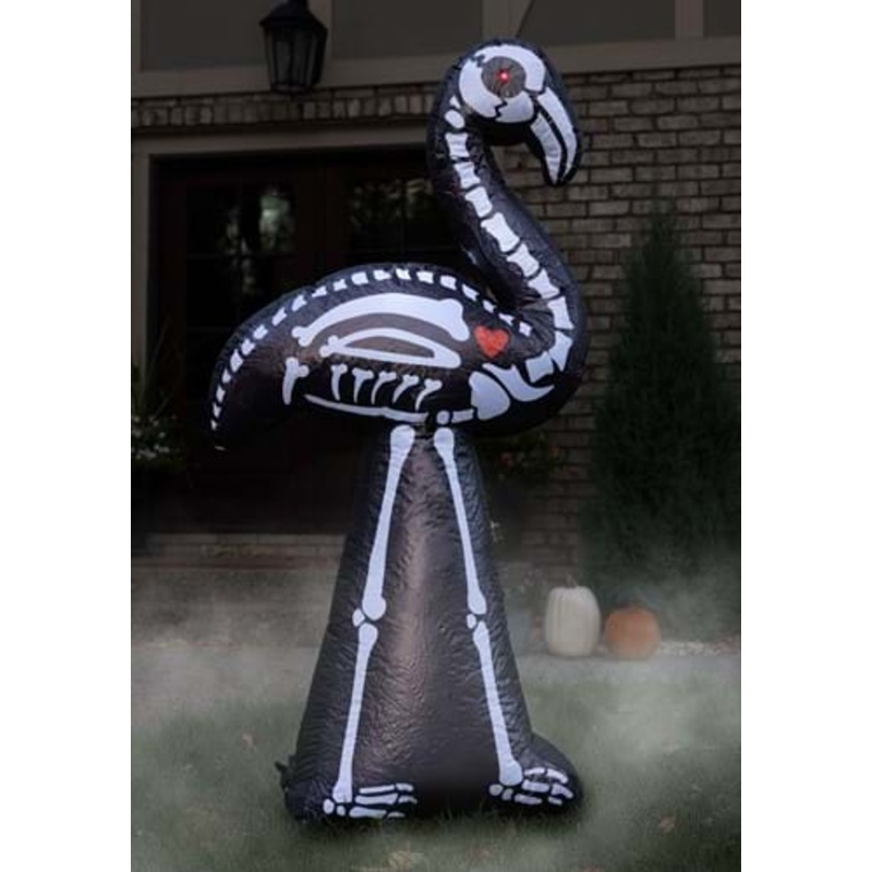 5.5FT Inflatable Skeleton Flamingo Decoration Standard