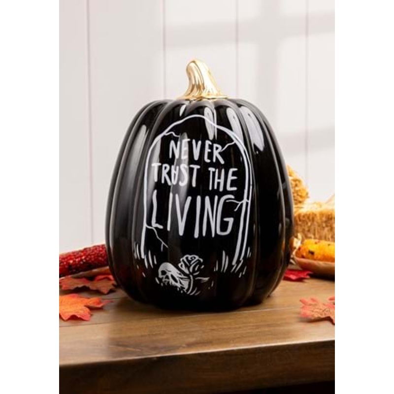 9-Inch Ceramic Tombstone Pumpkin Prop Decoration Standard