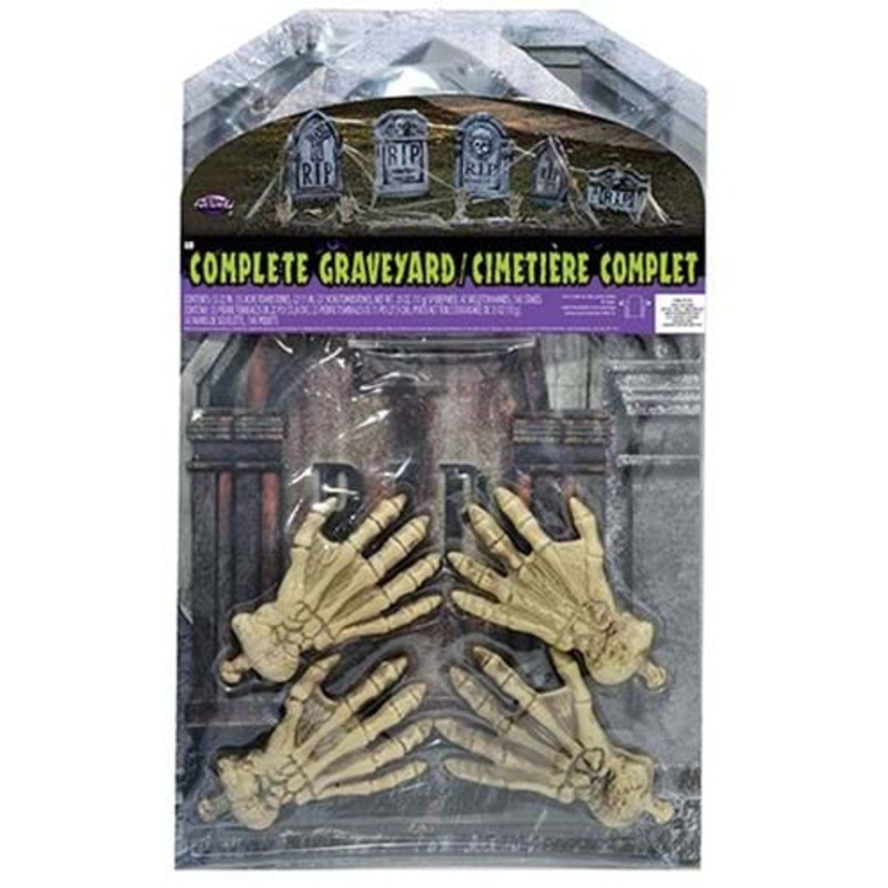 Complete Graveyard Skeleton Decoration Kit Standard