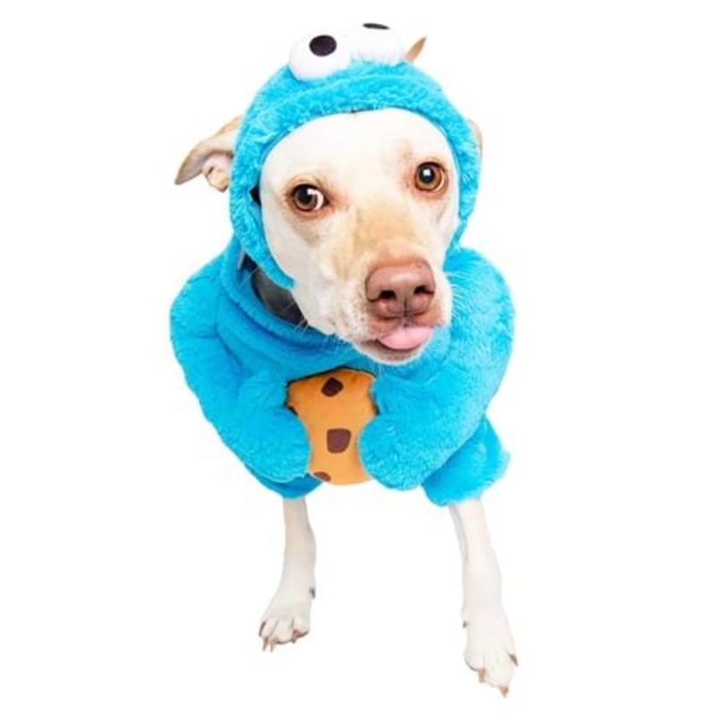 Cookie Monster Sesame Street Pet Costume for Dogs M