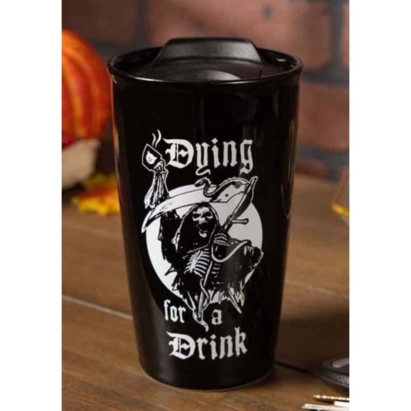 Dying for a Drink Double Walled Travel Mug Standard