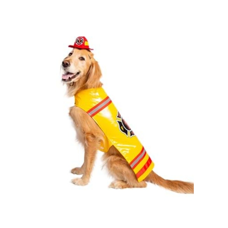 Firefighter Costume for Pets L