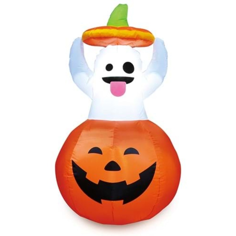 Inflatable 5FT Ghost in Pumpkin Halloween Decoration Standard