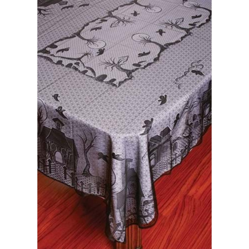 Lace Haunted House Decorative Tablecloth Standard