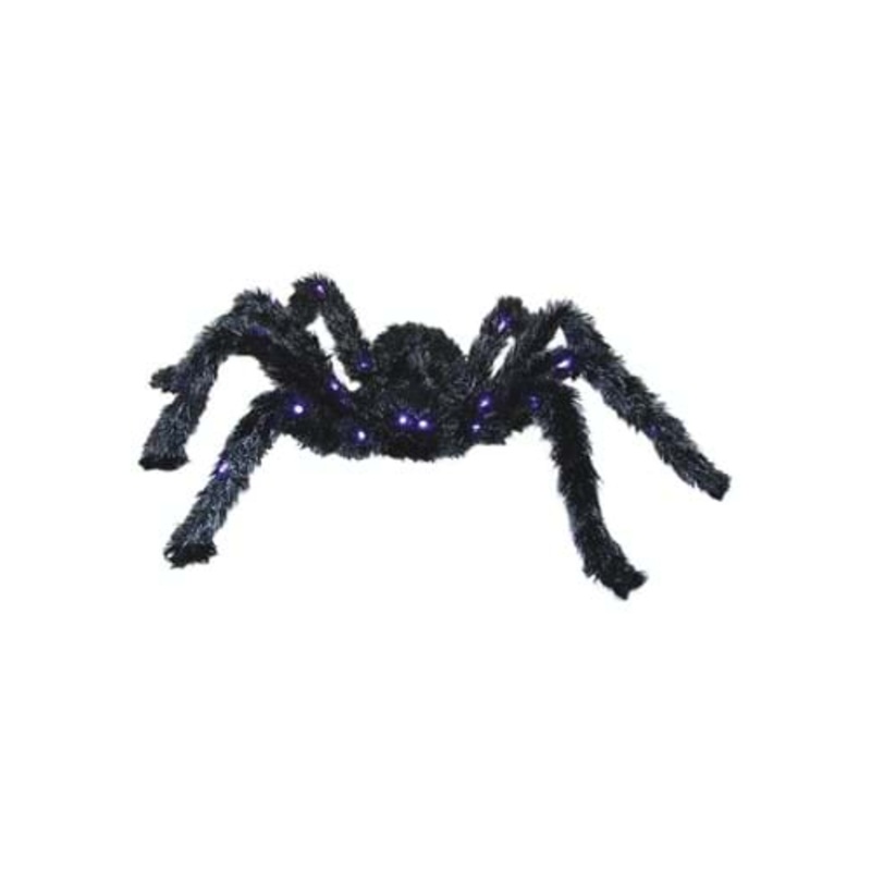 Light Up Black Spider Halloween Decoration Standard