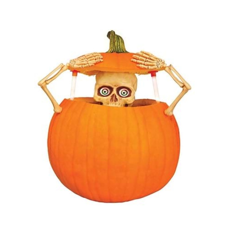 Light Up Skeleton Pumpkin Peeper Kit Standard