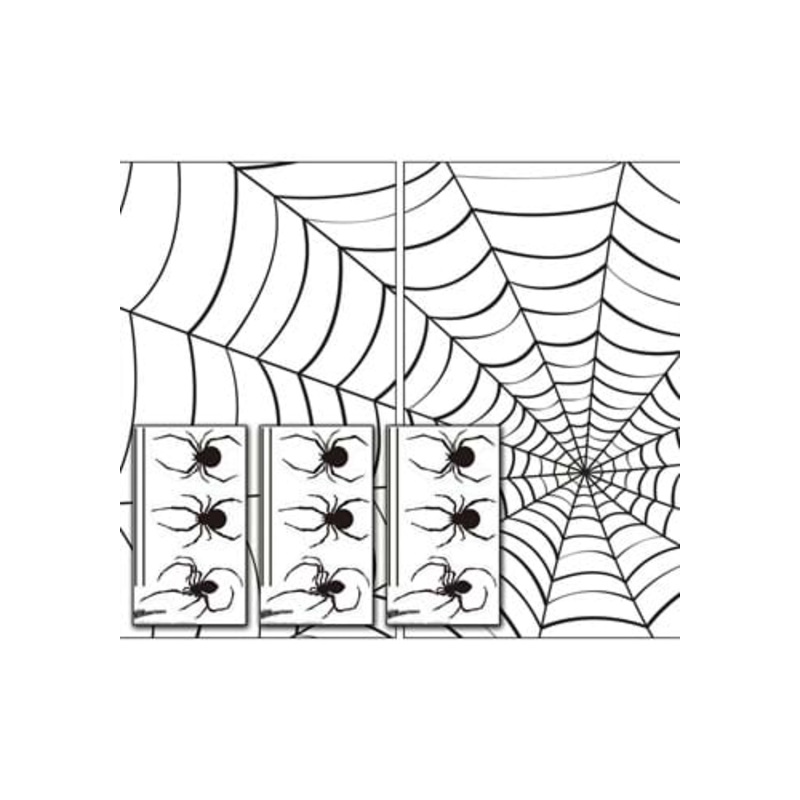 Make a Scene Spider Stickers & Webs Halloween Decoration Standard