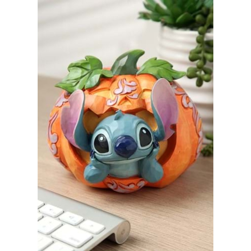 Stitch in Jack-O-Lantern Statue Standard