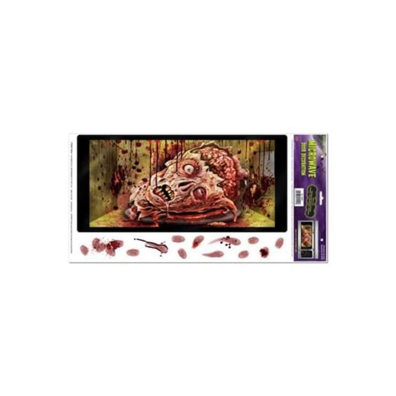 Zombie Microwave Door Peel 'N Place Decoration Cover Standard