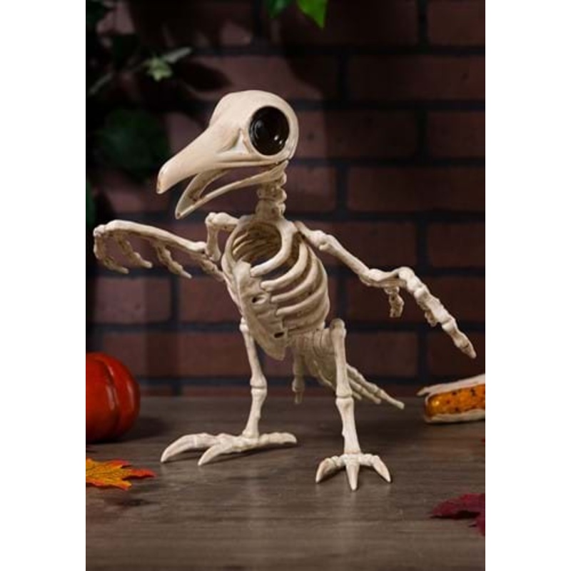 10.5" Creepy Raven Skeleton Halloween Decoration Standard