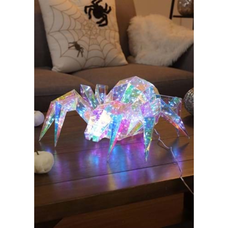 13.78-Inch USB Electric Lighted Holographic Hanging Spider Decoration Standard